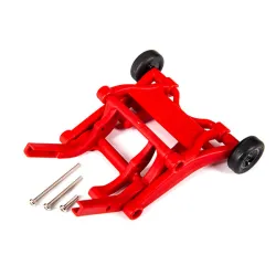 Wheelie bar, assembled (red) (fits Slash, Stampede, Rustler, Bandit series)