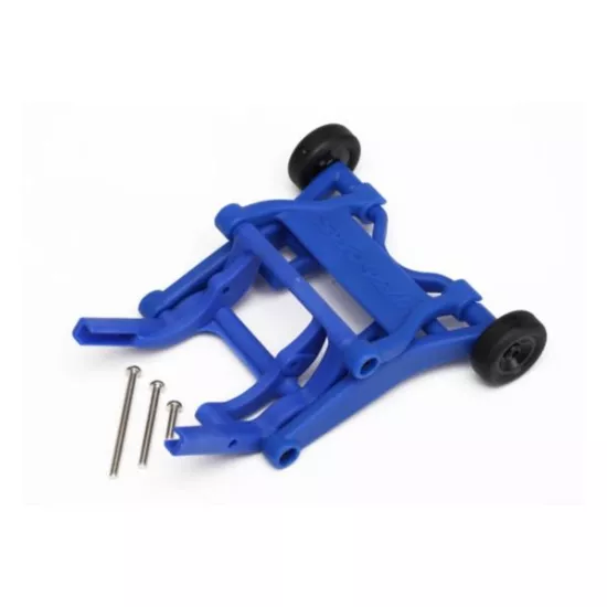 Wheelie bar, assembled (blue) (fits Slash, Stampede, Rustler, TRX3678X