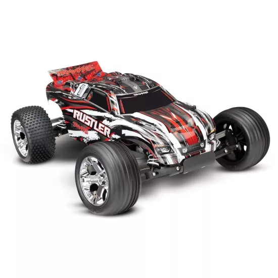 Traxxas Rustler RTR 2.4GHz met 12volt lader en accu (rood)