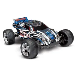 Traxxas Rustler RTR 2.4GHz  blauw zonder batterij en lader
