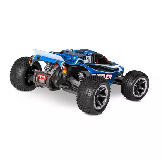 Traxxas Rustler XL5 incl LED verlichting, batterij en 12v lader (Blauw)