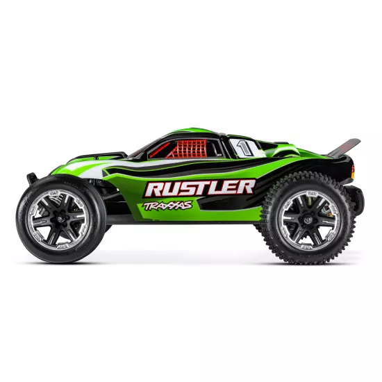 Traxxas Rustler XL5 incl LED verlichting, batterij en 12v lader (Groen)