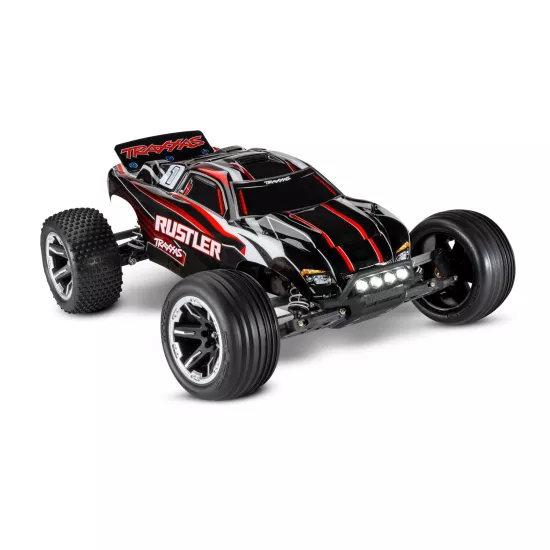 Traxxas Rustler XL5 incl LED verlichting, batterij en 12v lader (Zwart)