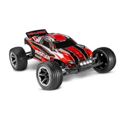 Traxxas Rustler XL5 incl LED verlichting, batterij en 12v lader (Rood)