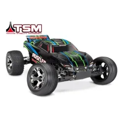 Traxxas Rustler VXL Brushless groen met TSM  zonder batterij en lader
