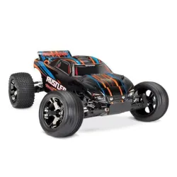 Traxxas Rustler VXL Brushless oranje met TSM  zonder batterij en lader