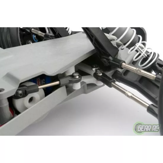Traxxas Rustler VXL Brushless geel met TSM  zonder batterij en lader