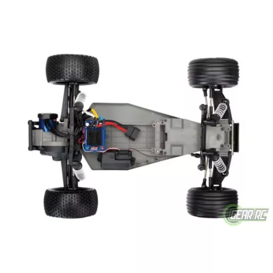 Traxxas Rustler VXL Brushless geel met TSM  zonder batterij en lader