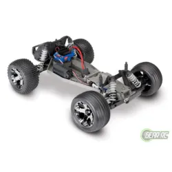 Traxxas Rustler VXL Brushless oranje met TSM  zonder batterij en lader