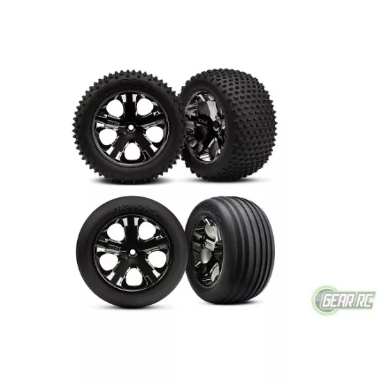 Traxxas Rustler VXL Brushless geel met TSM  zonder batterij en lader