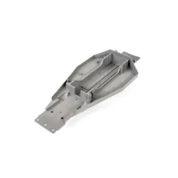 Lower chassis (grey) (166mm long battery compartment) (fits both flat and hump style battery packs) (use only with #3725R ESC mounting plate)