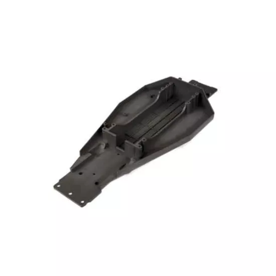 Lower chassis (black) (166mm long battery compartment) (fits both flat and hump style battery packs) (use only with #3725R ESC mounting plate)