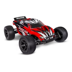 Traxxas Rustler 2wd Brushed incl battery & USB-C charger Red X