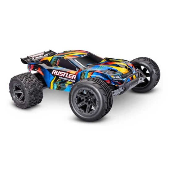 Traxxas Rustler 2WD HD VX3 brushless geel