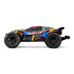 Traxxas Rustler 2WD HD VX3 brushless geel