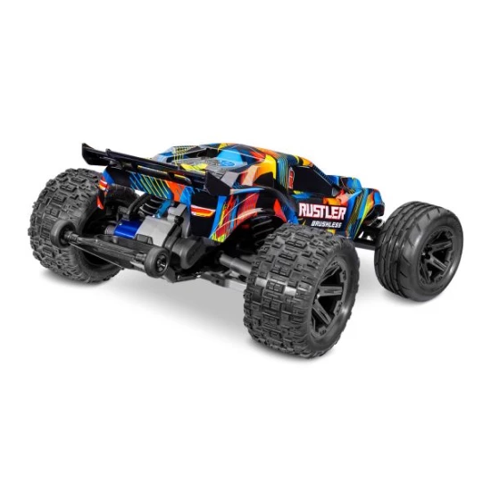 Traxxas Rustler 2WD HD VX3 brushless geel