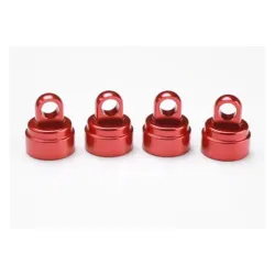 Shock caps Aluminium Red Anodized