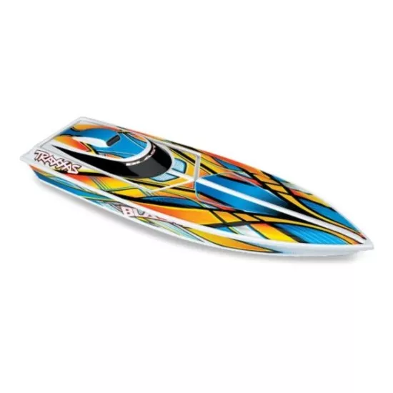 Traxxas Blast RTR TQ 2.4GHz High Performance Boat oranje 12volt lader en accu