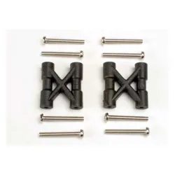 Bulkhead cross braces (2)/ 3x25mm CS screws (8), TRX3930