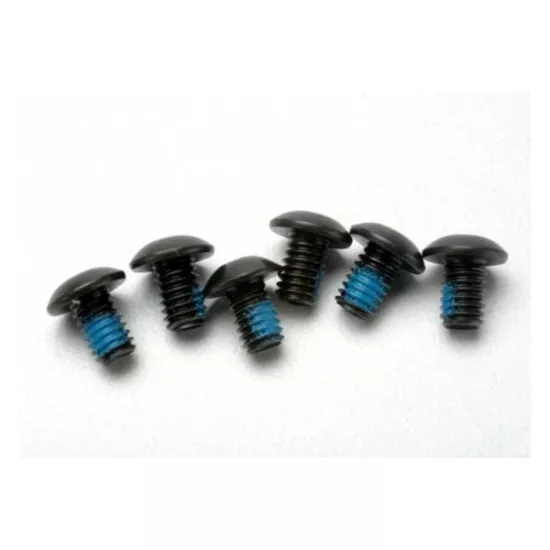 Screws, 4x6mm button-head machine (hex drive) (with threadlo, TRX3939
