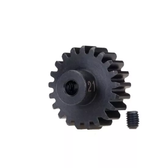 Gear, 21-T pinion (32-p), heavy duty (machined, hardened ste, #TRX3951X
