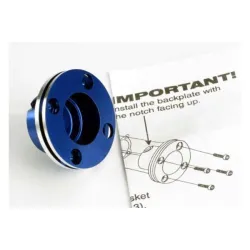 Backplate, machined aluminum (blue-anodized)(requires electr, TRX4012