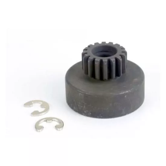 Clutch bell, (16-tooth)/5x8x0.5mm fiber washer (2)/ 5mm E-cl, TRX4116