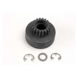 Clutch bell, (18-tooth)/ 5x8x0.5mm fiber washer (2)/ 5mm E-c, TRX4118