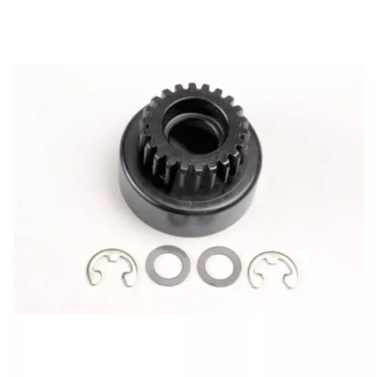 Clutch bell, (22-tooth)/ 5x8x0.5mm fiber washer (2)/ 5mm E-c, TRX4122