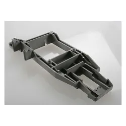 Chassis backbone, plastic/ throttle servo mount (grey)