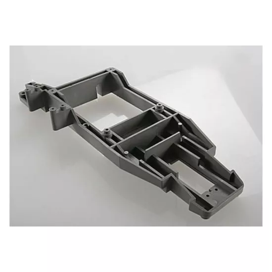 Chassis backbone, plastic/ throttle servo mount (grey)