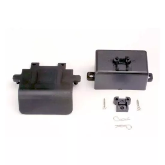 Bumper (rear)/ battery box/ body clips (2), EZ-Start mount,, TRX4132