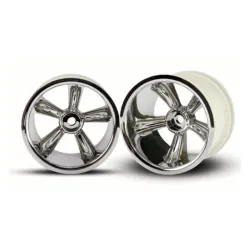 TRX Pro-Star chrome wheels (2) (rear) (for 2.2 tires), TRX4172