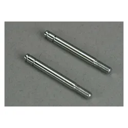 Shock shafts, steel, chrome finish (29mm) (front) (2), TRX4261