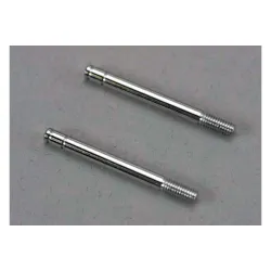 Shock shafts, steel, chrome finish (32mm) (2), TRX4262