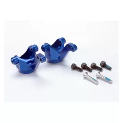 Steering blocks/ axle housings, blue-anodized 6061-T6 alumin