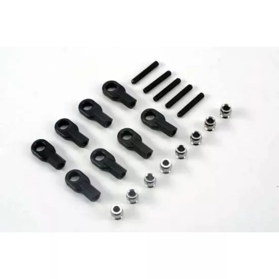 Tie rod set, steering/ rear camber links (2) rod ends (8)/ h