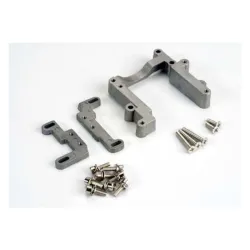 Engine mount, 2 piece, aluminum (w/ screws) (N. Rustler/Spor, TRX4460