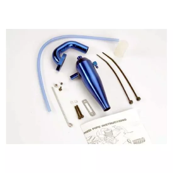 Aluminum tuned pipe & header (complete w/mounting hardware)
