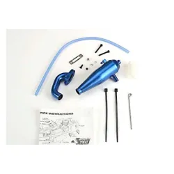 Aluminum tuned pipe & header (complete w/mounting hardware)
