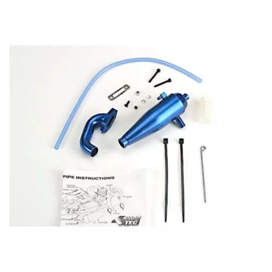 Aluminum tuned pipe & header (complete w/mounting hardware)