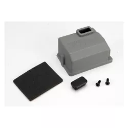 Cover, Receiver (1)/x-tal access rubber plug/adhesive foam c