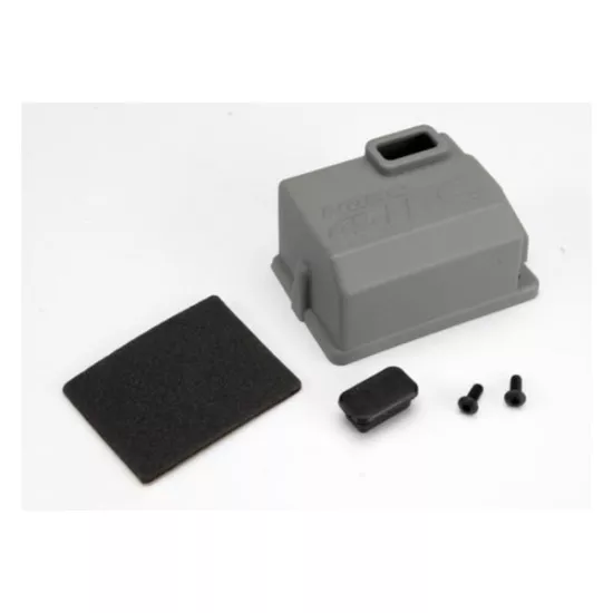 Cover, Receiver (1)/x-tal access rubber plug/adhesive foam c