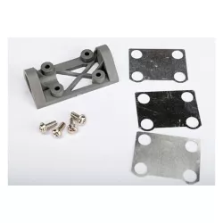 Bearing block, front (supports front shaft) (grey) / belt te