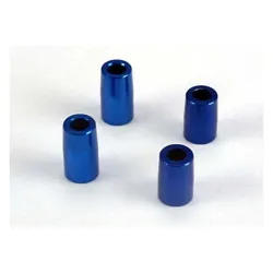 Tapered bearing block spacers (blue-anodized, aluminum) (3x6, TRX4828