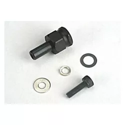 Adapter nut, clutch/ 3x10mm cap screw/washer/ split washer (, TRX4844