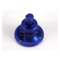 Blue-anodized, aluminum differential output shaft (non-adjus, TRX4846