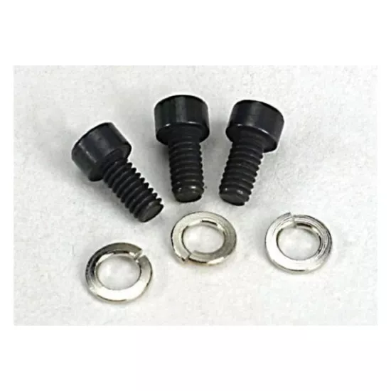 Screws, 2x4mm caphead machine (hex drive) (3) w/lockwashers, TRX4849