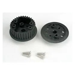 Differential (34-groove)/ flanged side-cover & screws