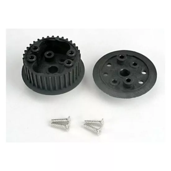 Differential (34-groove)/ flanged side-cover & screws